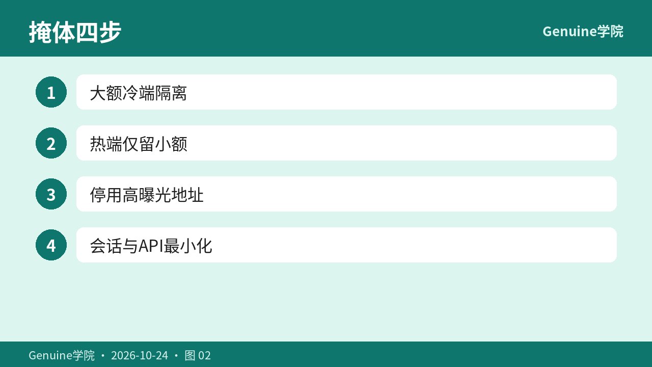 冷热分离与停用地址四步