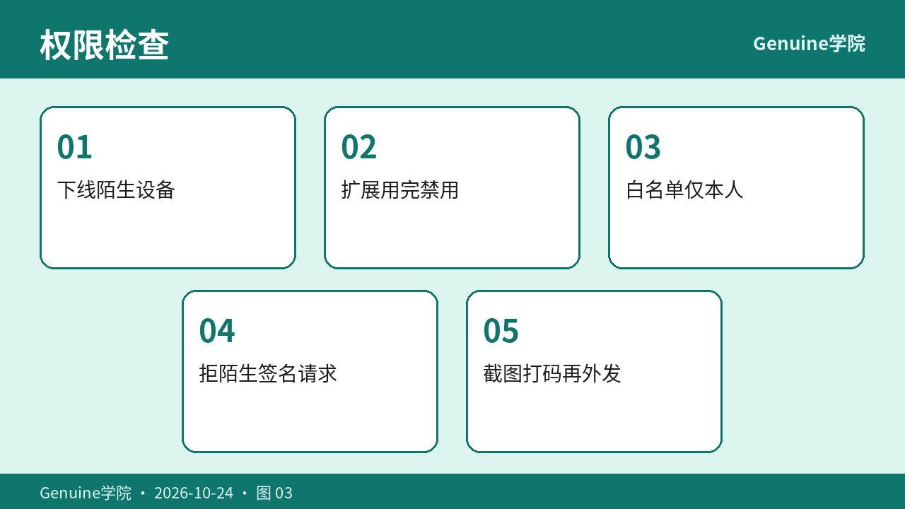会话权限最小化检查表